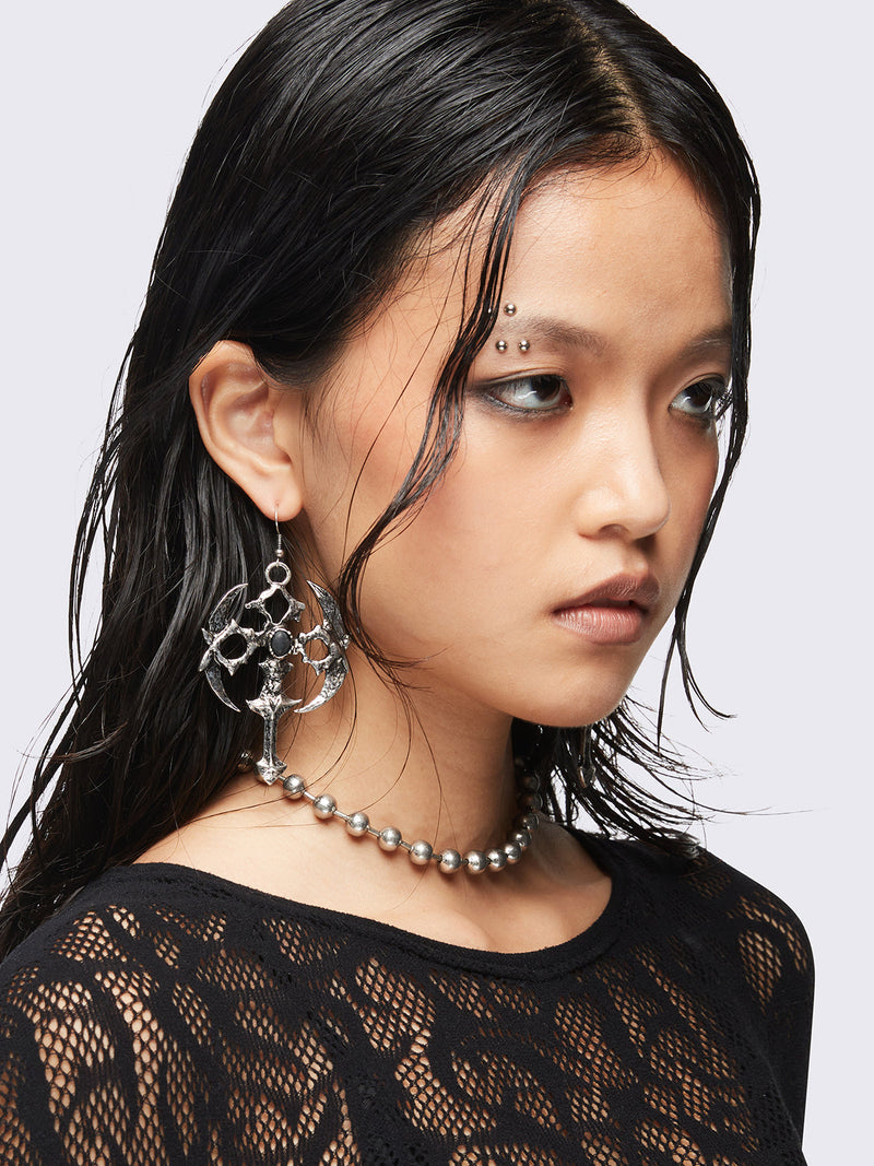 Gothic Cross Earrings