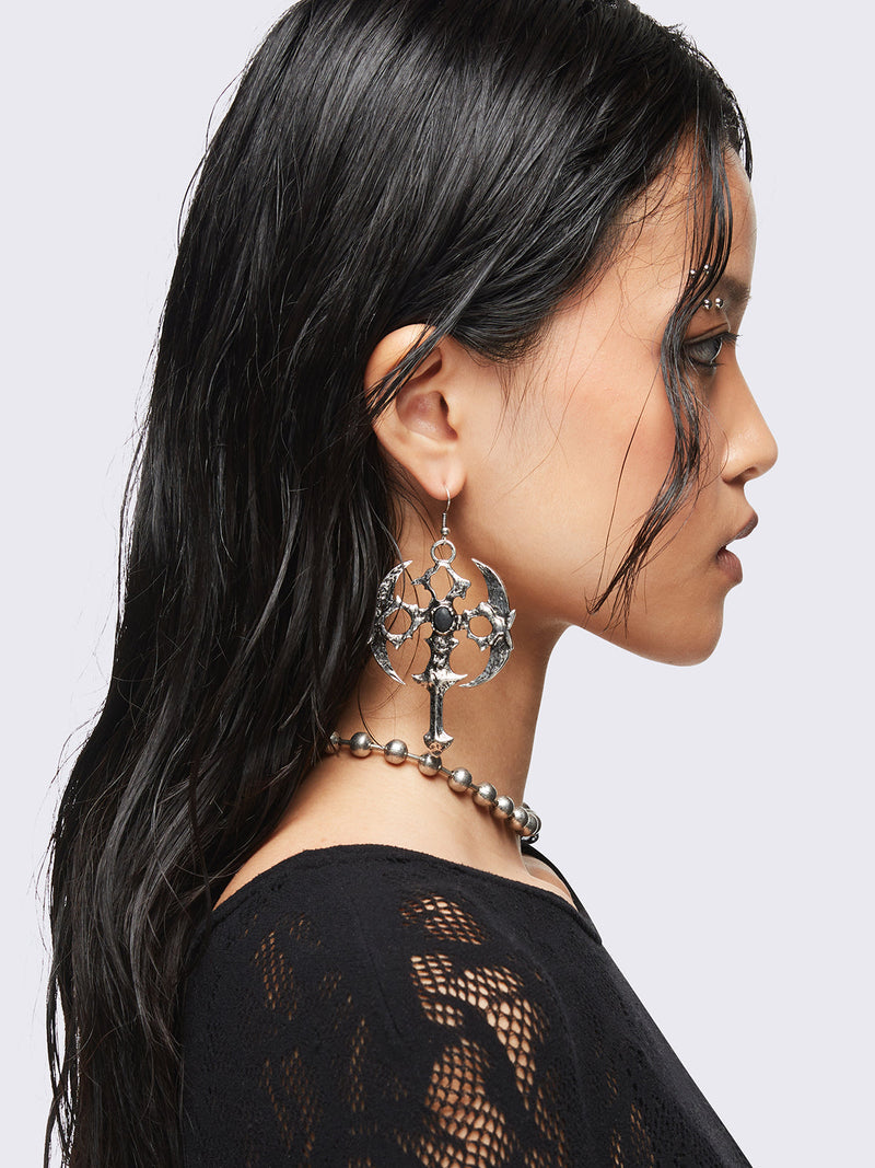 Gothic Cross Earrings