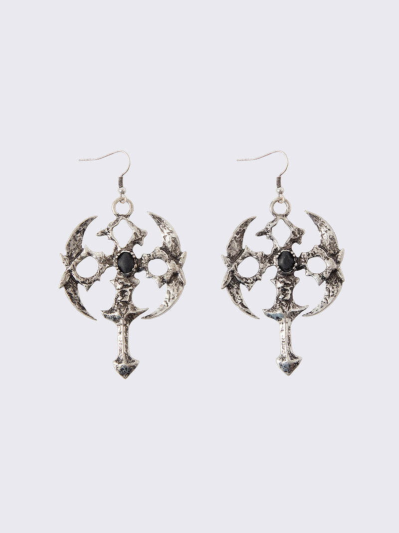 Gothic Cross Earrings