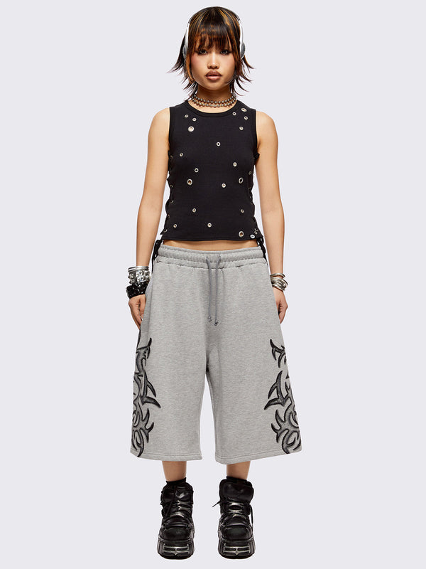 Gritty Grey Sweat Shorts