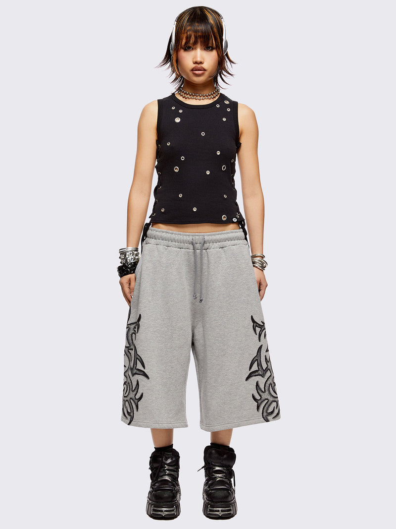 Gritty Grey Sweat Shorts