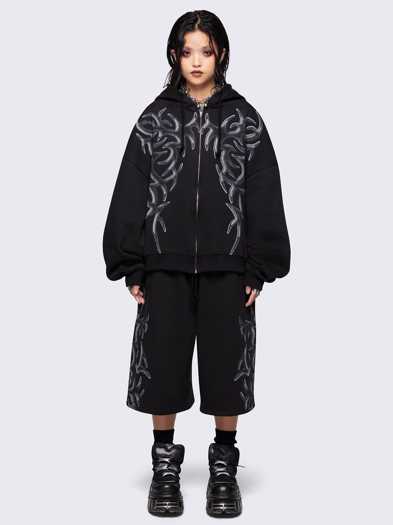 Gritty Zip Up Hoodie