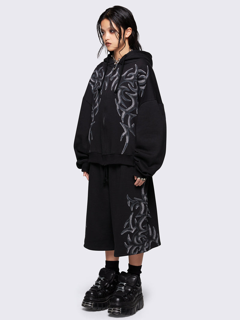 Gritty Zip Up Hoodie