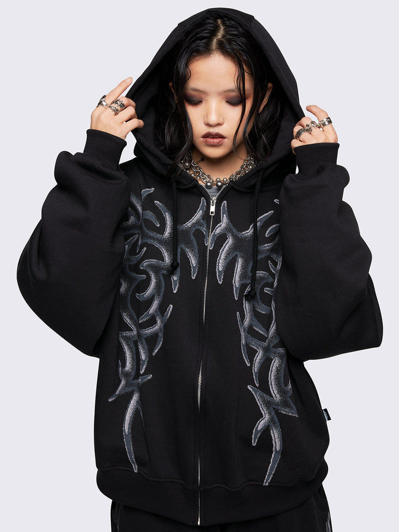 Gritty Zip Up Hoodie