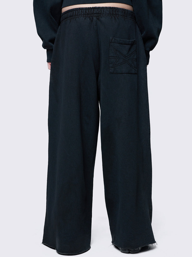 Hard Black Washed Sweatpants