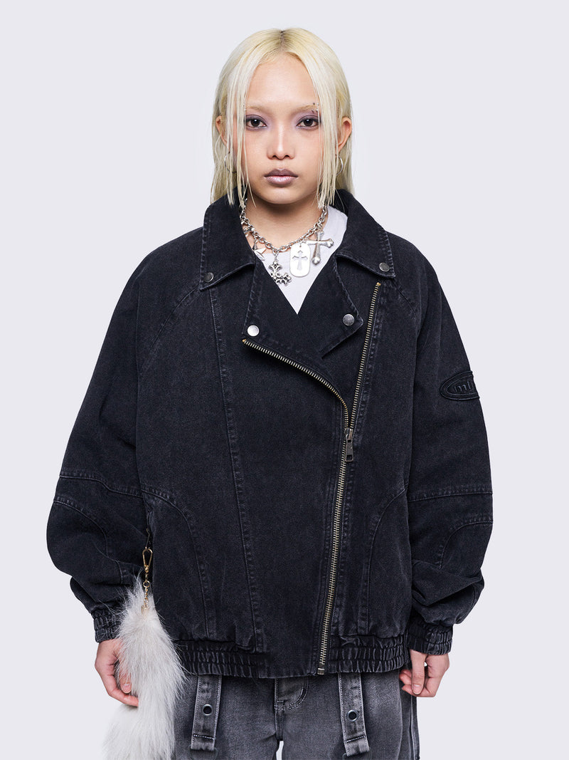 Harley Black Bomber Jacket