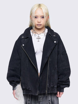 Harley Black Bomber Jacket