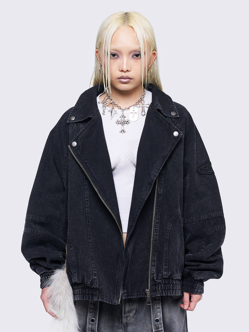 Harley Black Bomber Jacket