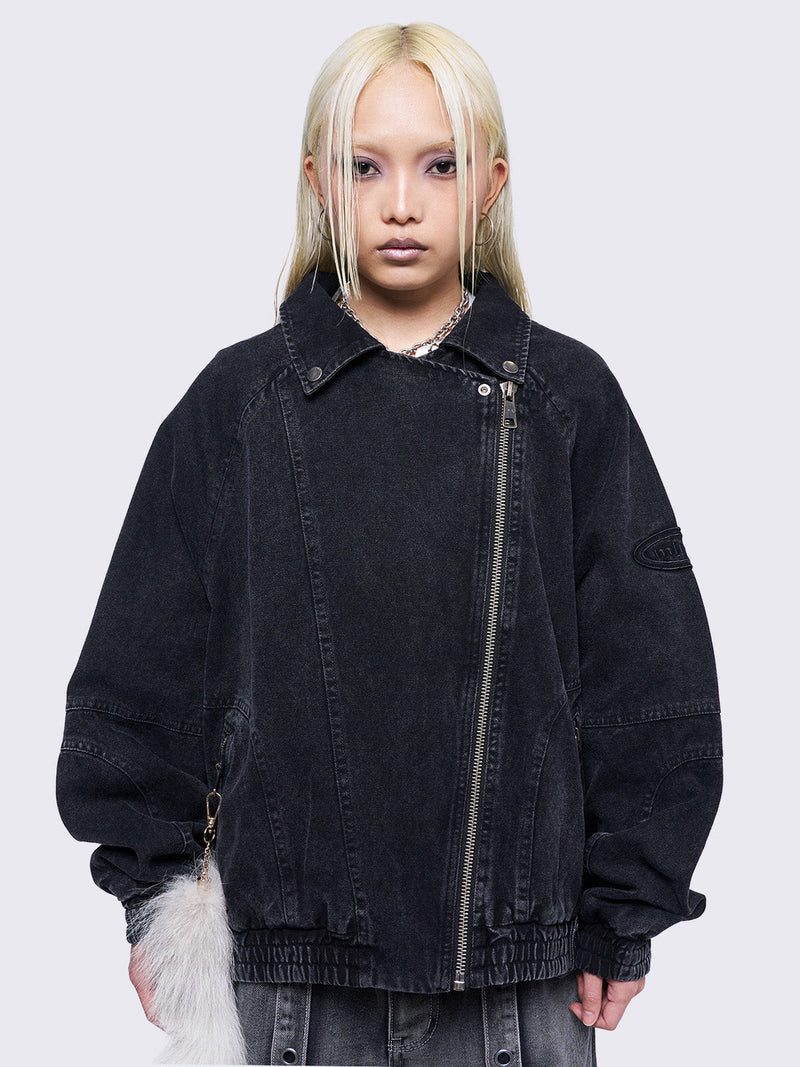 Harley Black Bomber Jacket