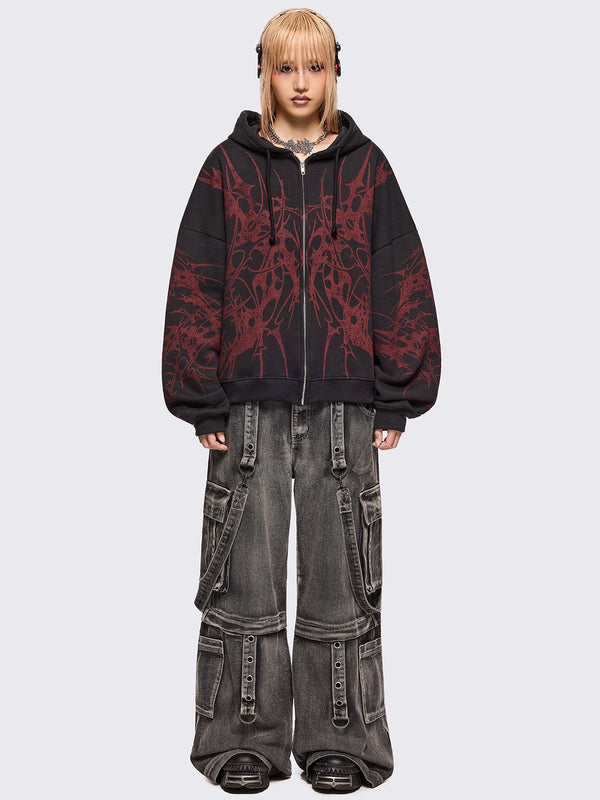 Insane Blood Zip Up Hoodie