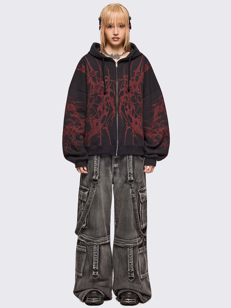 Insane Blood Zip Up Hoodie