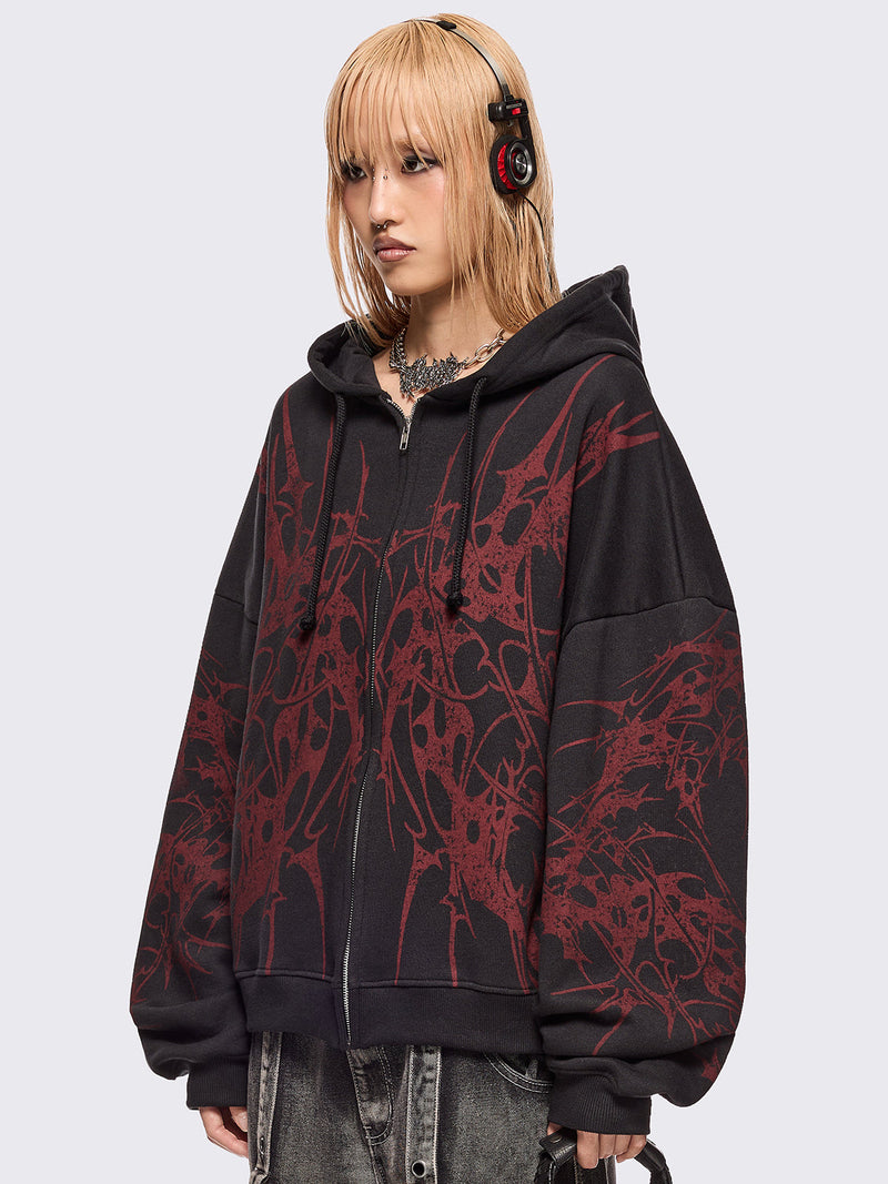 Insane Blood Zip Up Hoodie