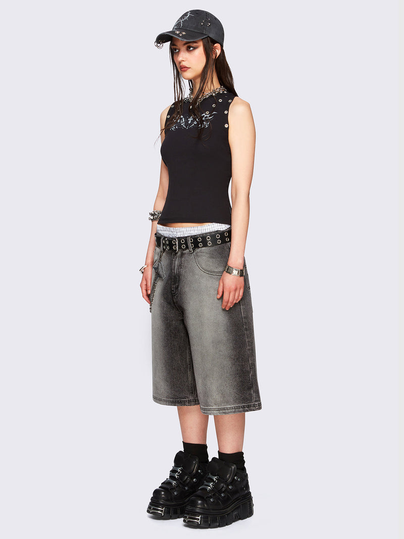 Jen Grey Washed Jorts