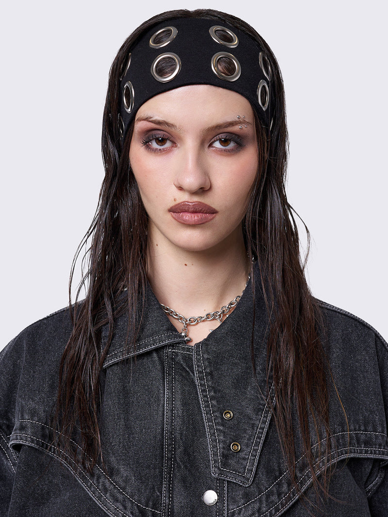 Joy Black Denim Bomber Jacket