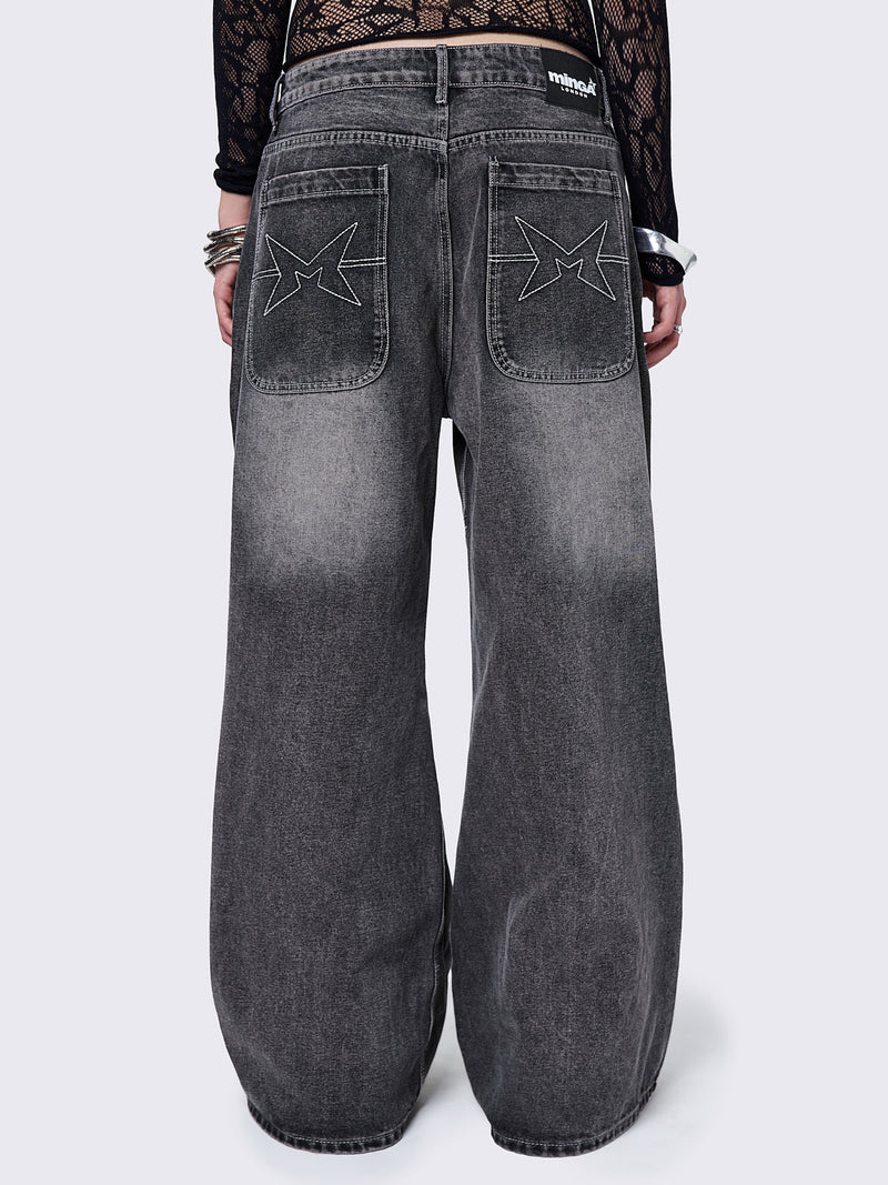 Kim Black Baggy Jeans
