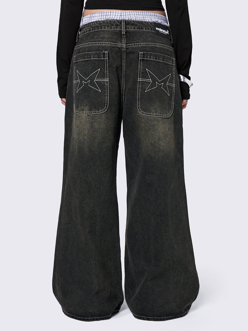 Kim Green Baggy Jeans