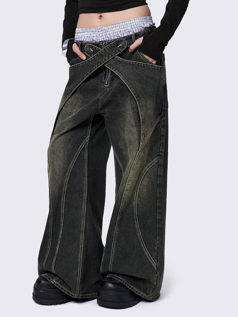 Kim Green Baggy Jeans