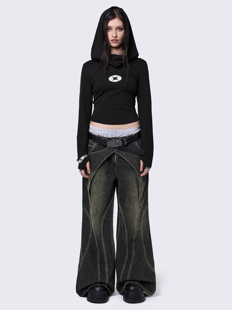 Kim Green Baggy Jeans