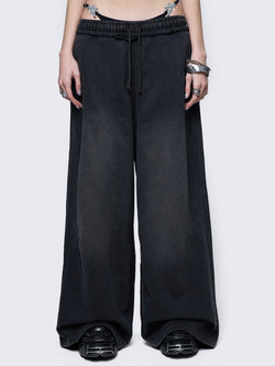 Liv Black Washed Sweatpants