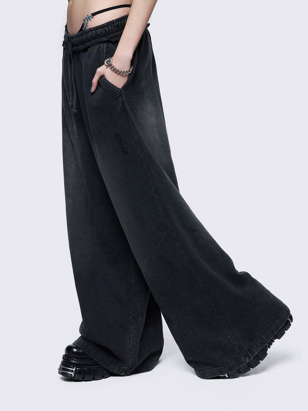 Liv Black Washed Sweatpants