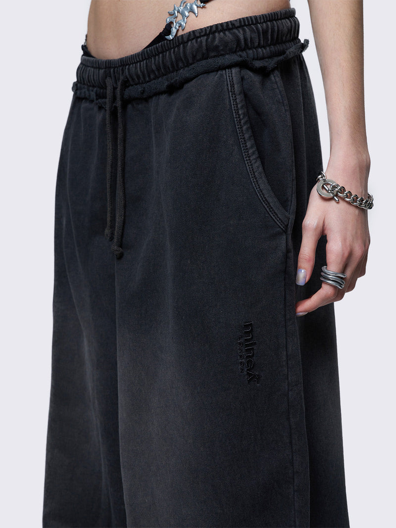 Liv Black Washed Sweatpants