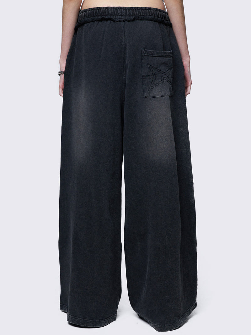 Liv Black Washed Sweatpants