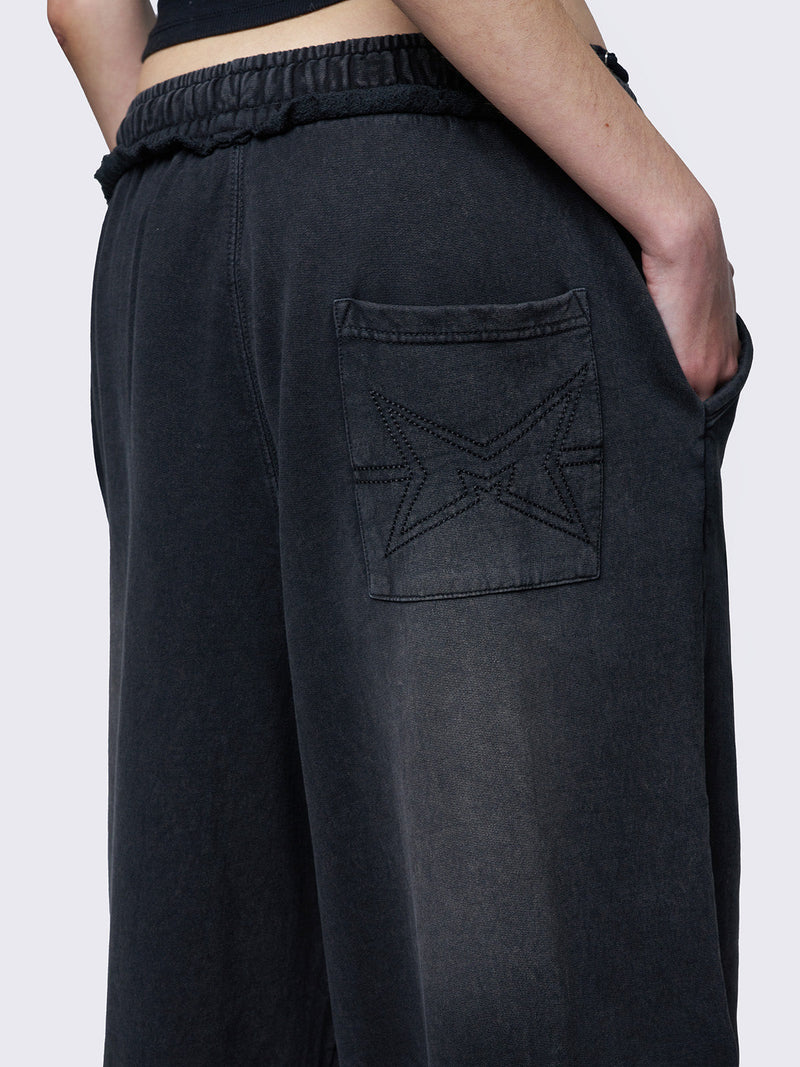 Liv Black Washed Sweatpants