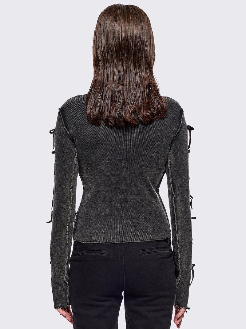 Lola Black Washed Top