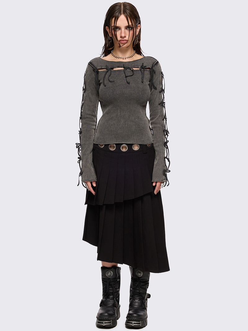 Lola Grey Washed Top