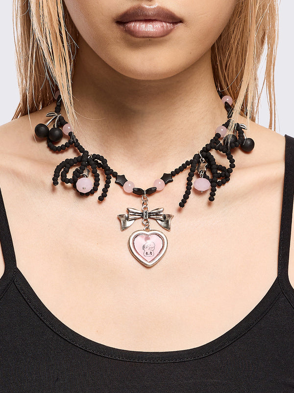 Minga x Esther Bunny Beaded Necklace