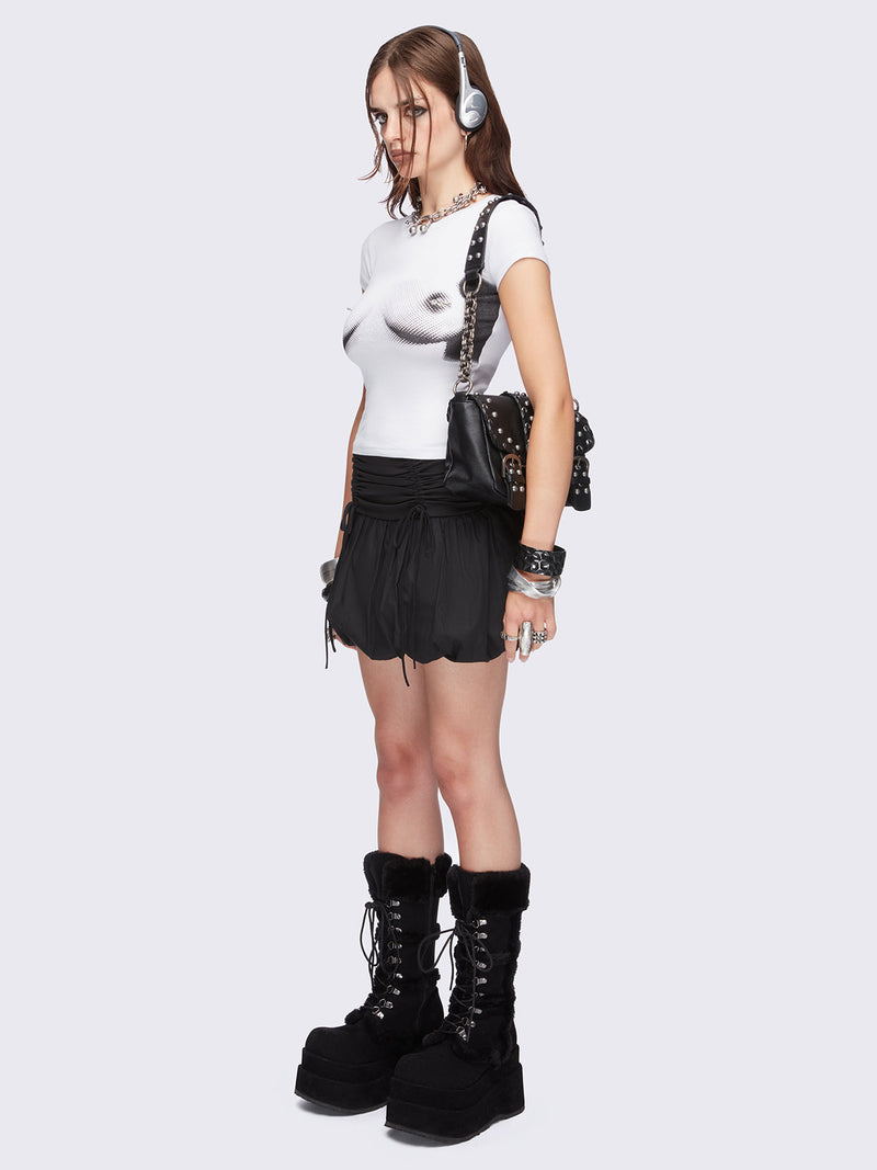 Nina Puffball Mini Skirt