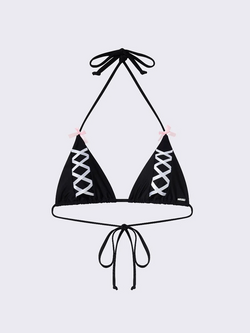 Pami Bows Triangle Bikini Top