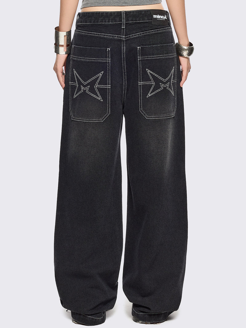 Paranoia Graphic Baggy Jeans
