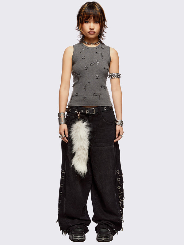 Pierce Me Vest Top