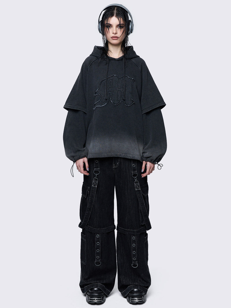 Rae Washed Layered Hoodie