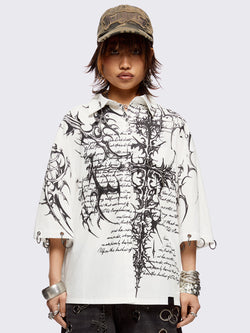 Script White Shirt