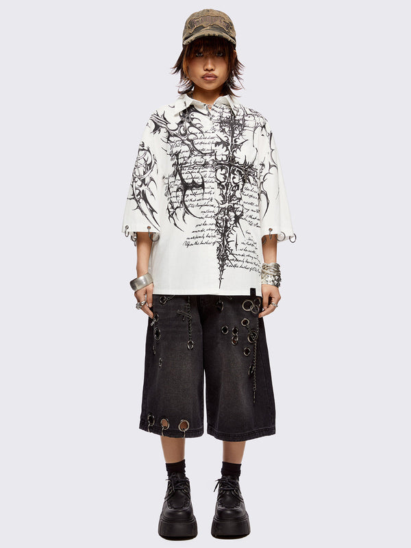 Script White Shirt