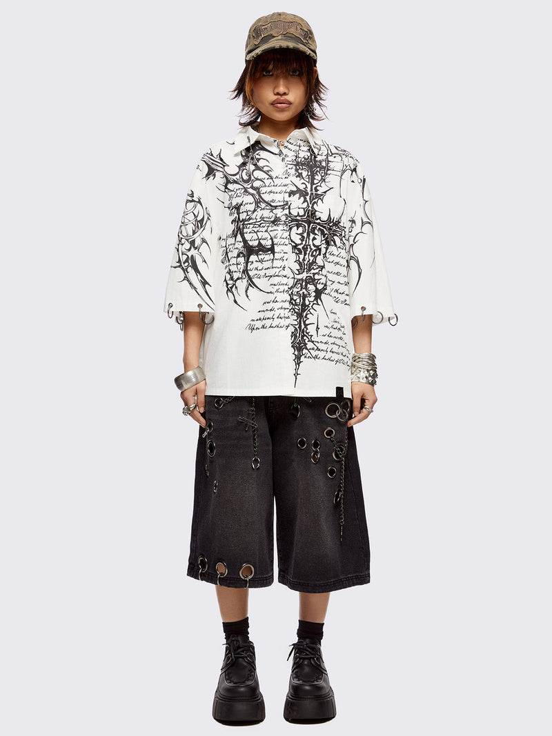 Script White Shirt
