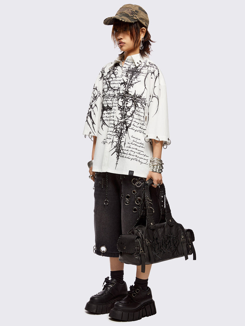 Script White Shirt