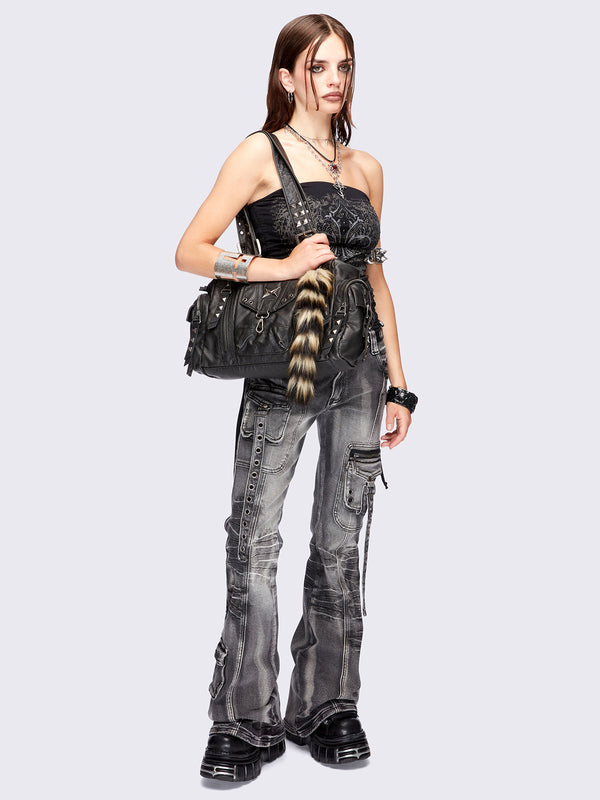 Sharp Vegan Shoulder Bag