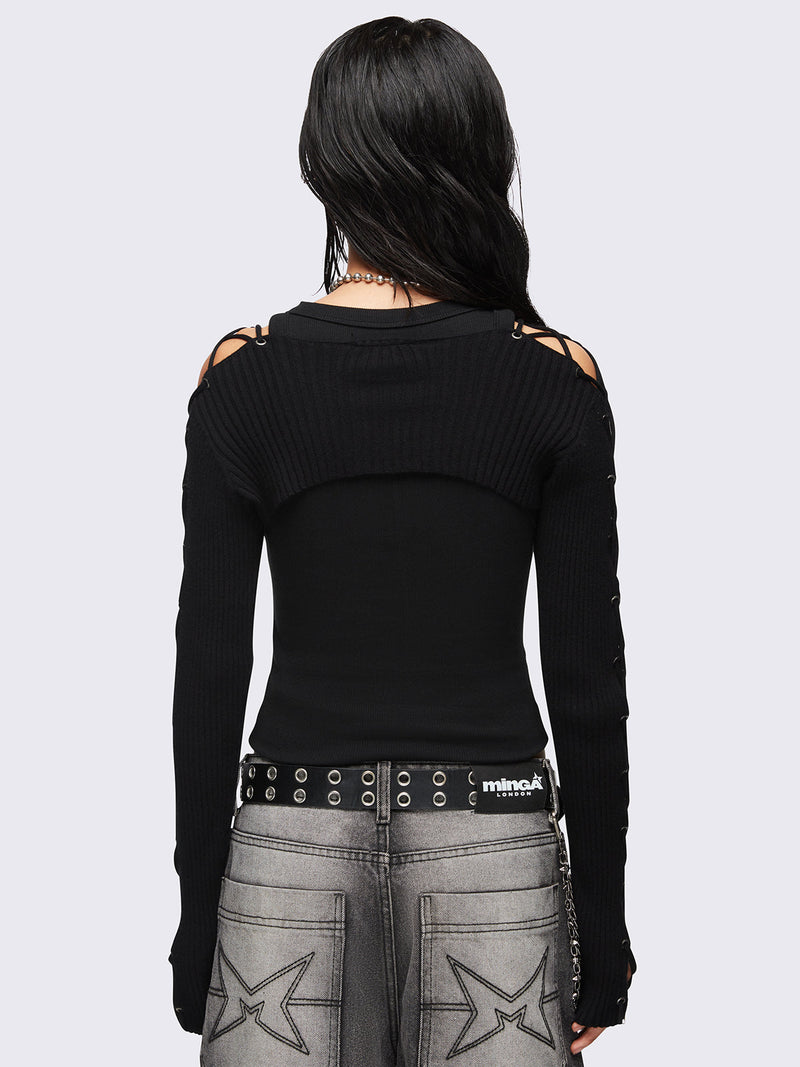 Skye Lace-Up Shrug
