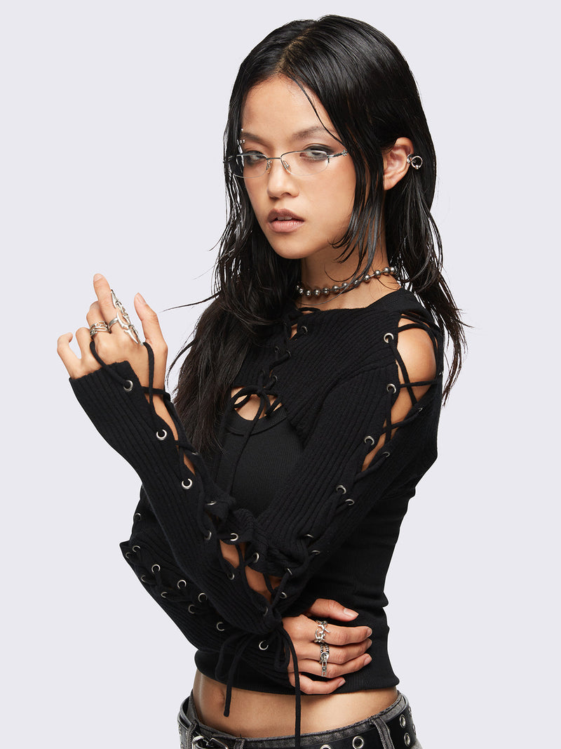 Skye Lace-Up Shrug