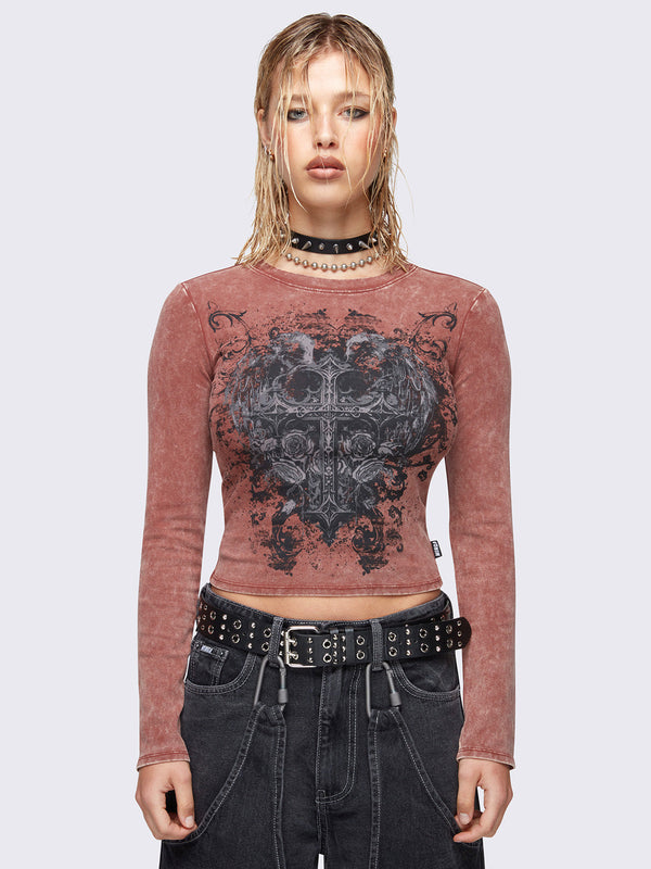 Soul of Shadows Washed Top