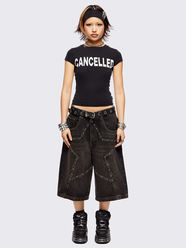 Star! Washed Jorts