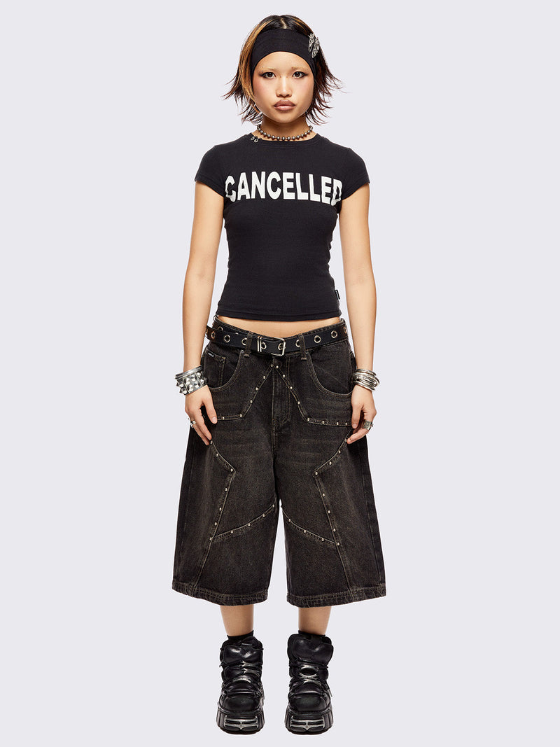 Star! Washed Jorts