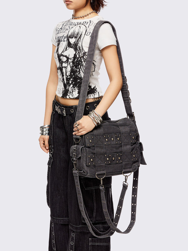 Trek Denim Crossbody Bag