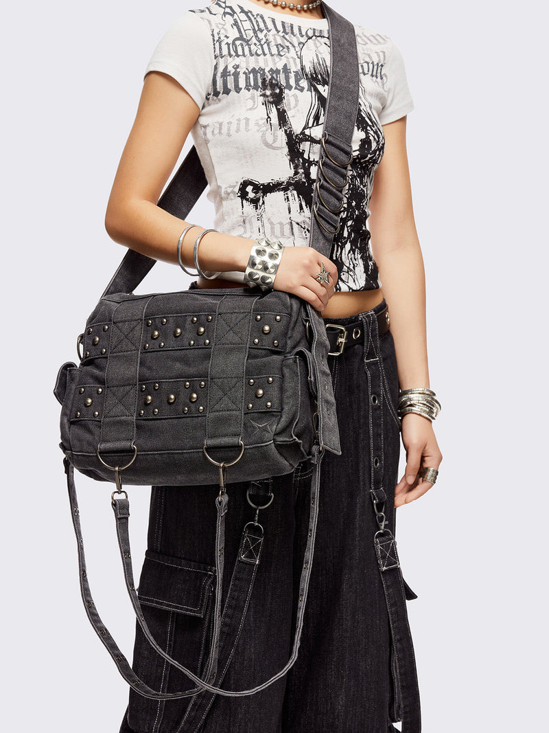 Trek Denim Crossbody Bag