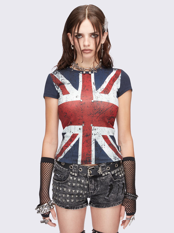 Union Jack Baby Tee