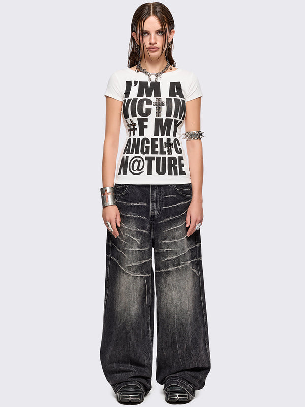Volt Black Baggy Jeans