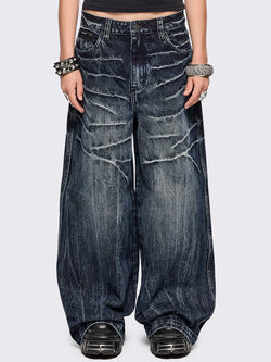 Volt Blue Baggy Jeans